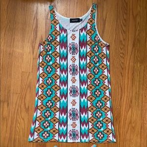 Tribal Print Mink Pink Dress